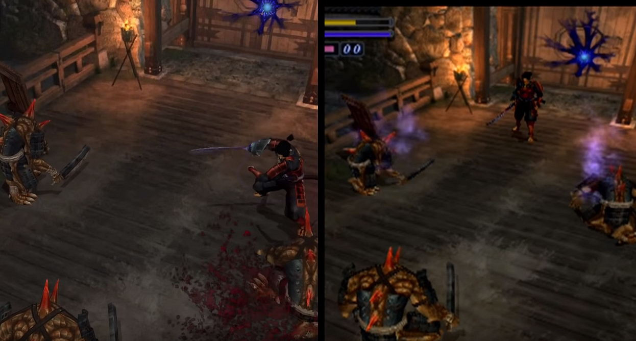 《鬼武者HD復刻版》Switch/PS2版對比 畫面效果提升