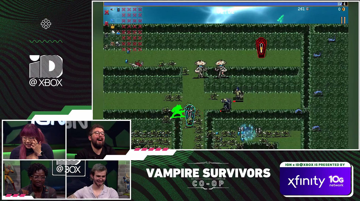 《吸血鬼倖存者》同屏合作模式實機展示！共享經驗條