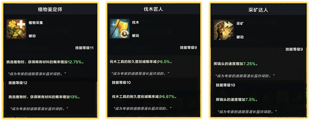 《命運方舟》生活技能玩法介紹