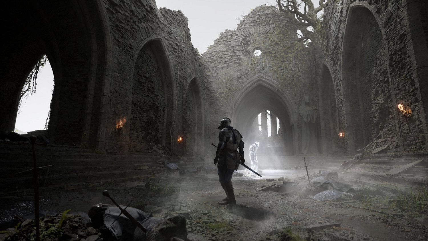 R星環境設計師分享虛幻5自製魂遊風格截圖