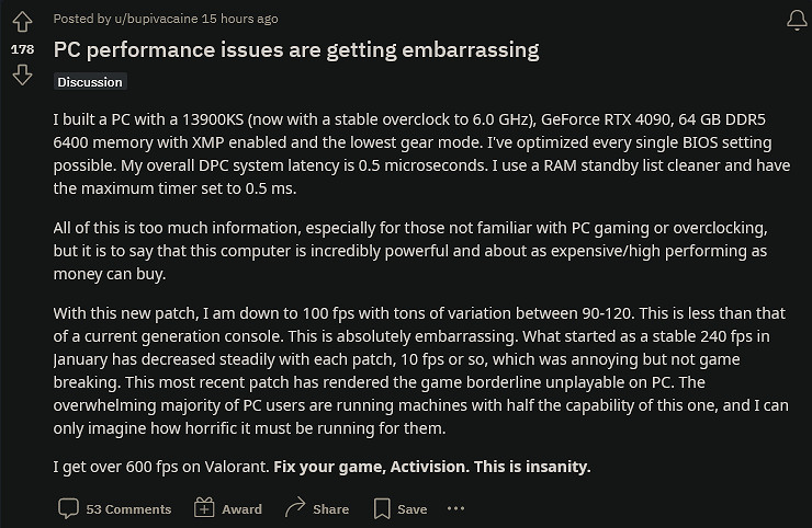 《COD：戰區2》第4賽季新地圖掉幀嚴重 已計劃修復