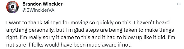 米哈遊回應《原神》配音演員被拖欠薪資：將督促工作室