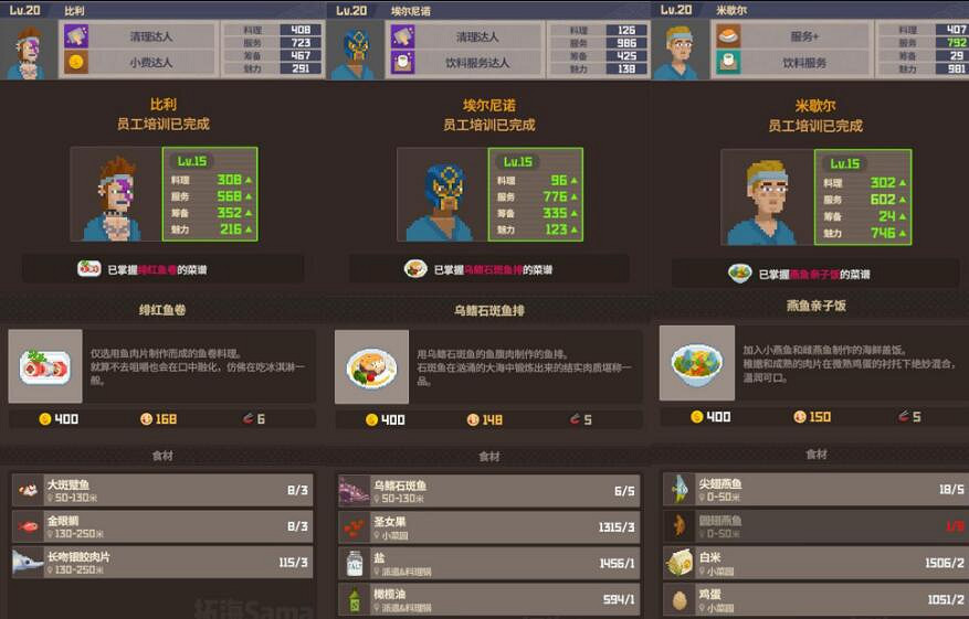 《潛水員戴夫》員工解鎖菜譜有哪些?員工資料分享 《潛水員戴夫》員工解鎖菜譜有哪些?員工資料分享