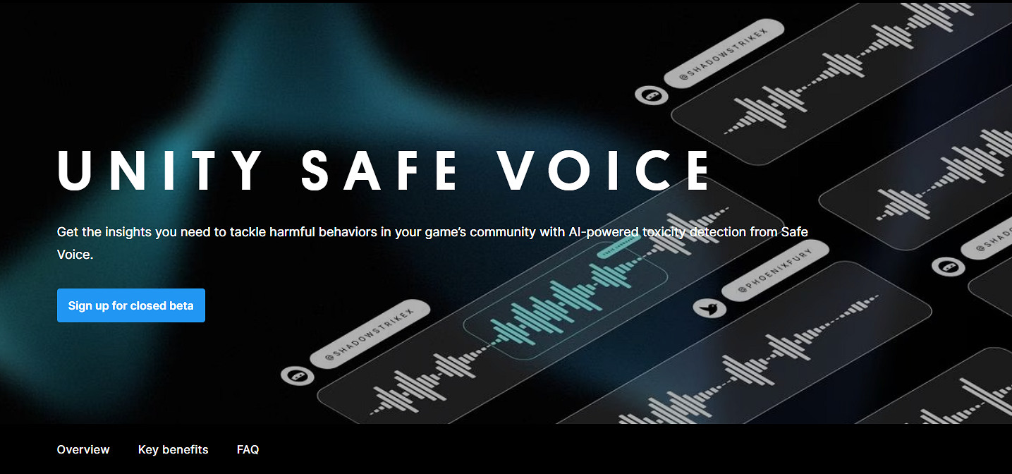 再也不怕被隊友罵了 Unity引擎將內建「安全語音」技術 再也不怕被隊友罵了 Unity引擎將內建「安全語音」技術