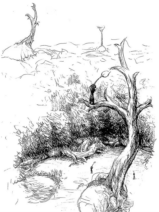 《皮克敏》早期概念曝光！頭部裝有AI晶片的怪誕生物