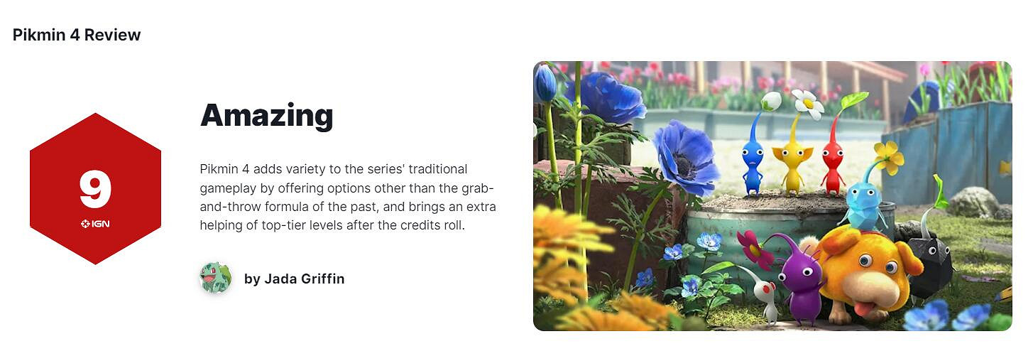 《皮克敏4》媒體評分解禁 MC均分87分 IGN給出9分好評 《皮克敏4》媒體評分解禁 MC均分87分 IGN給出9分好評