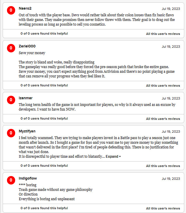 《暗黑4》1.1.0更新檔更新後M站玩家評分暴跌至3.3分! 《暗黑4》1.1.0更新檔更新後M站玩家評分暴跌至3.3分!