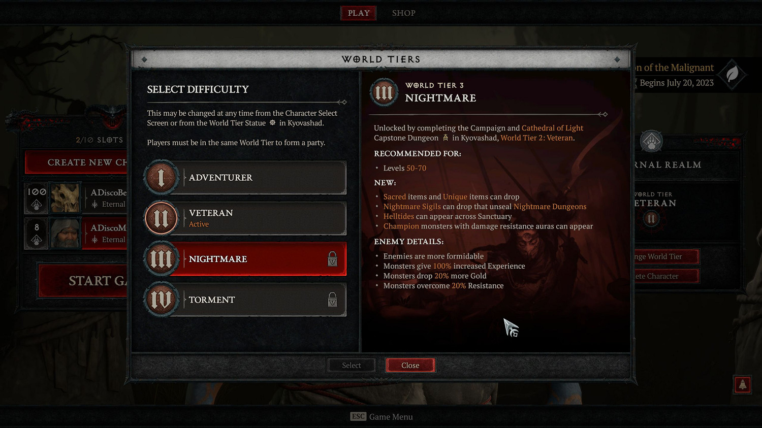 被噴讓步了?《暗黑4》將取消世界3和世界4等級限制 被噴讓步了?《暗黑4》將取消世界3和世界4等級限制