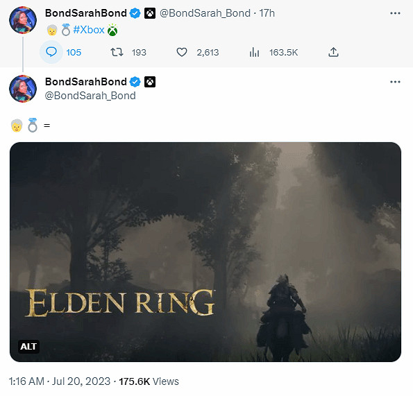 核彈級消息:Xbox副總裁疑似暗示《艾爾登法環》加入 Xbox Game Pass (XGP) ! 核彈級消息:Xbox副總裁疑似暗示《艾爾登法環》加入 Xbox Game Pass (XGP) !