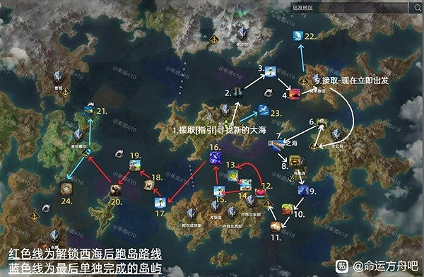 《命運方舟》中國伺服器公測跑島路線分享 跑島路線什麽樣? 《命運方舟》中國伺服器公測跑島路線分享 跑島路線什麽樣?