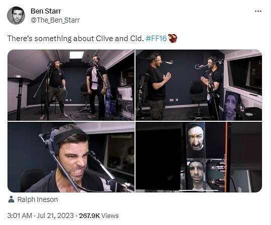 《FF16》克萊夫演員分享幕後照 表情到位演技一流！