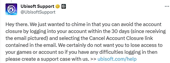 育碧通知半年未登錄的玩家：再不上線就永久注銷你號