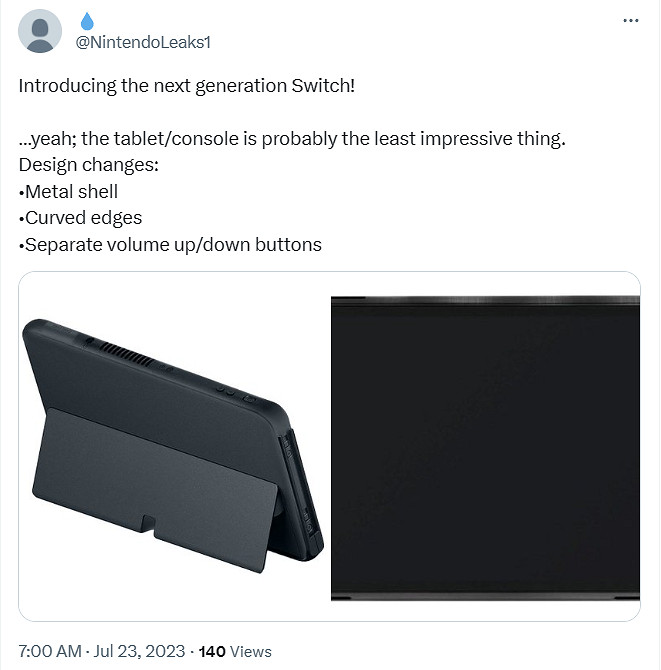 下一代Switch機器模型和性能參數已泄露！支援手持60幀