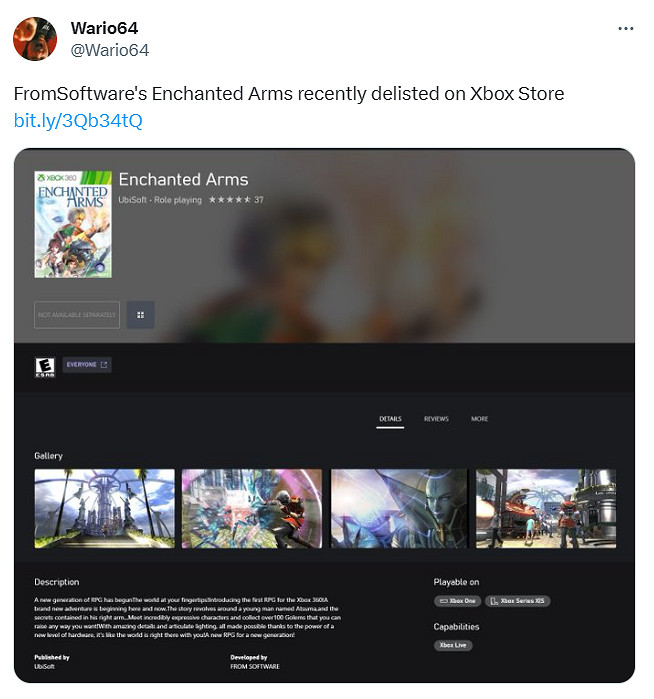 FS社RPG老遊戲《賦法戰爭》已從Xbox商店下架！