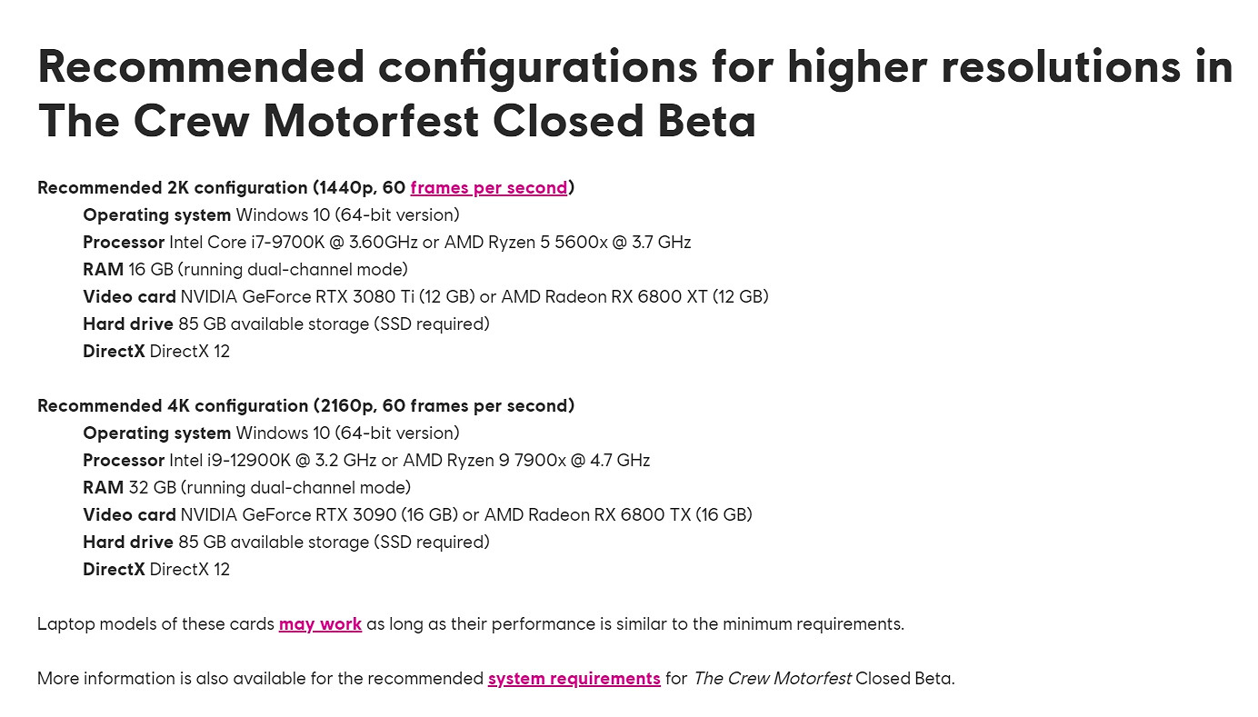 《飆酷車神3》PC配置文案出現多處錯誤:顯卡名寫錯 《飆酷車神3》PC配置文案出現多處錯誤:顯卡名寫錯