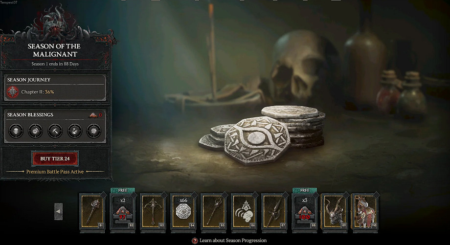 暴雪太摳！《暗黑4》通行證獎勵貨幣不夠買最便宜道具