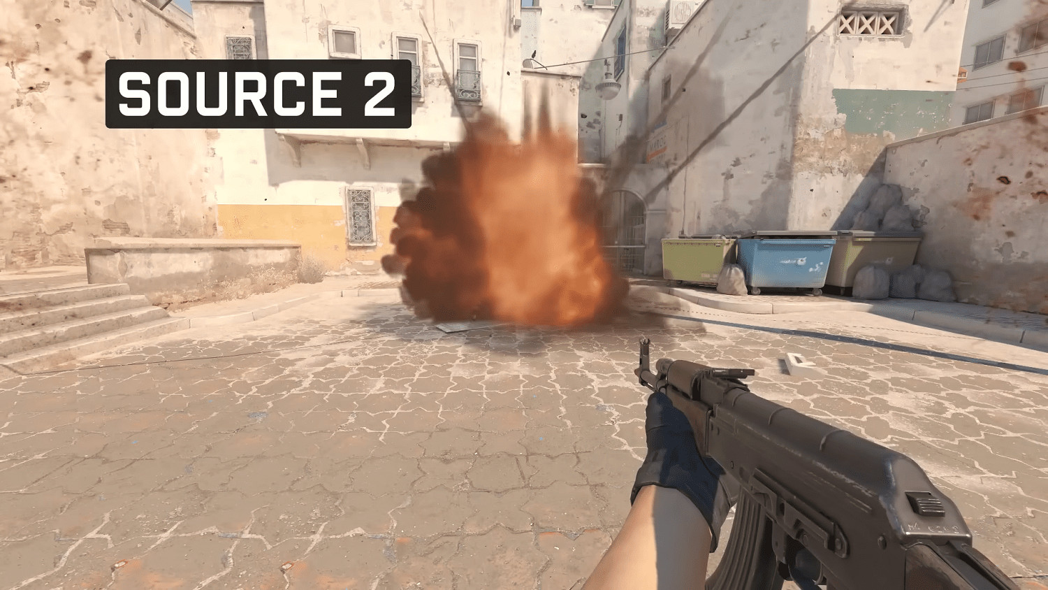 《CS：GO》起源1/起源2/虛幻5三版本畫面對比