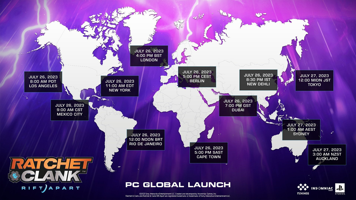 《瑞奇與叮噹:時空跳轉》PC版全球解鎖時間公布! 《瑞奇與叮噹:時空跳轉》PC版全球解鎖時間公布!