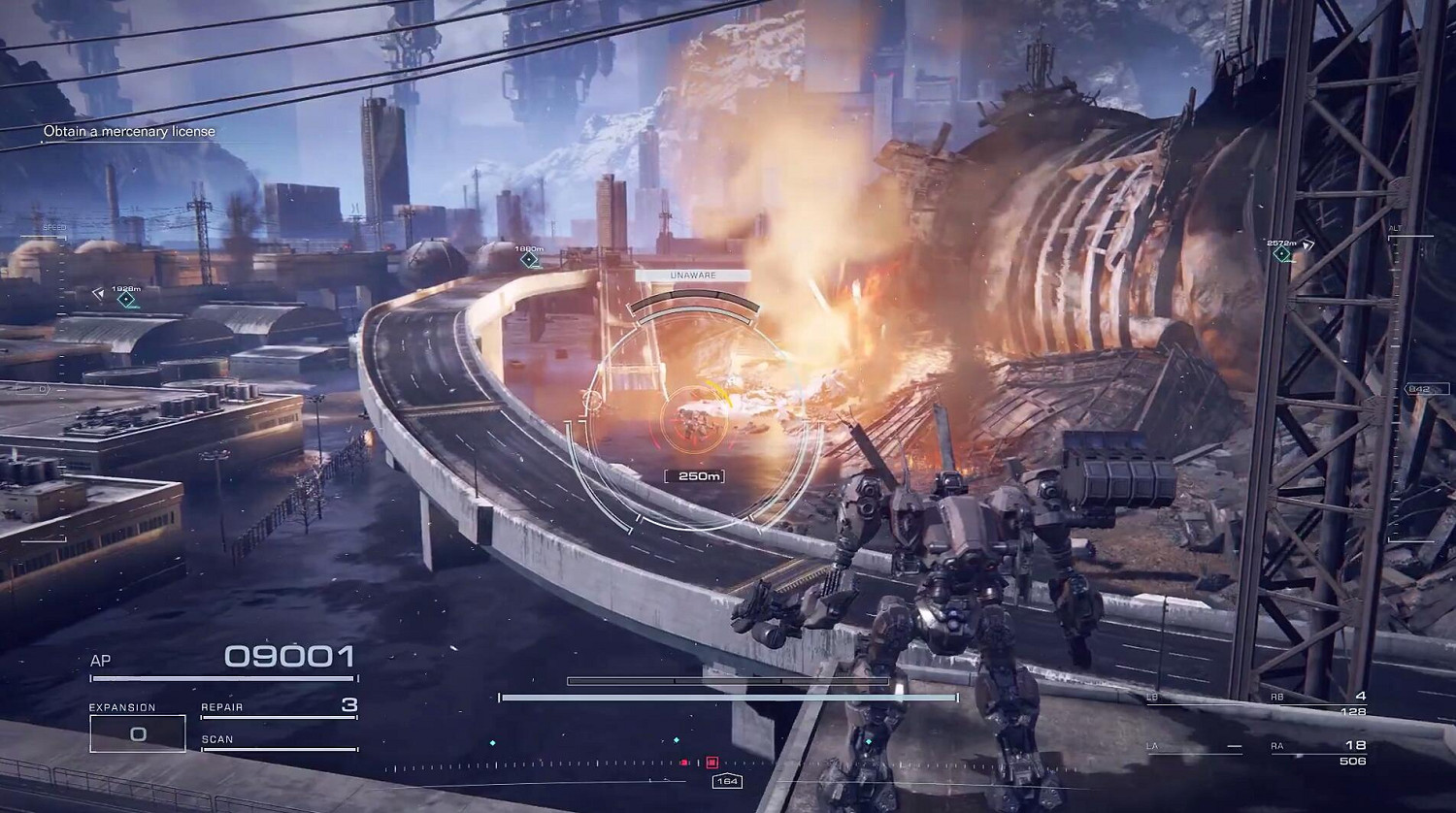 《裝甲核心6》中文實機展示 關卡規模龐大、戰鬥炫酷