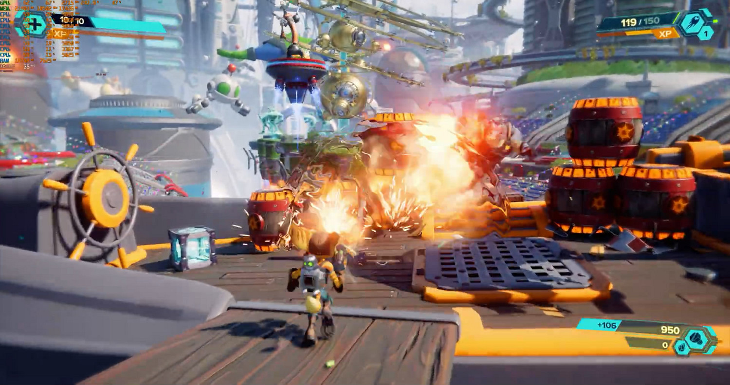 PC版《瑞奇與叮噹:時空跳轉》RTX4090評測影片! PC版《瑞奇與叮噹:時空跳轉》RTX4090評測影片!