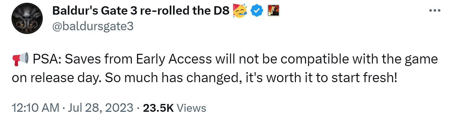 《柏德之門3》正式版PC版全球解鎖時間公布! 《柏德之門3》正式版PC版全球解鎖時間公布!