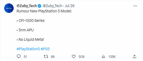 PS5 Slim最新爆料:採用5nm APU 取消液態金屬散熱 PS5 Slim最新爆料:採用5nm APU 取消液態金屬散熱