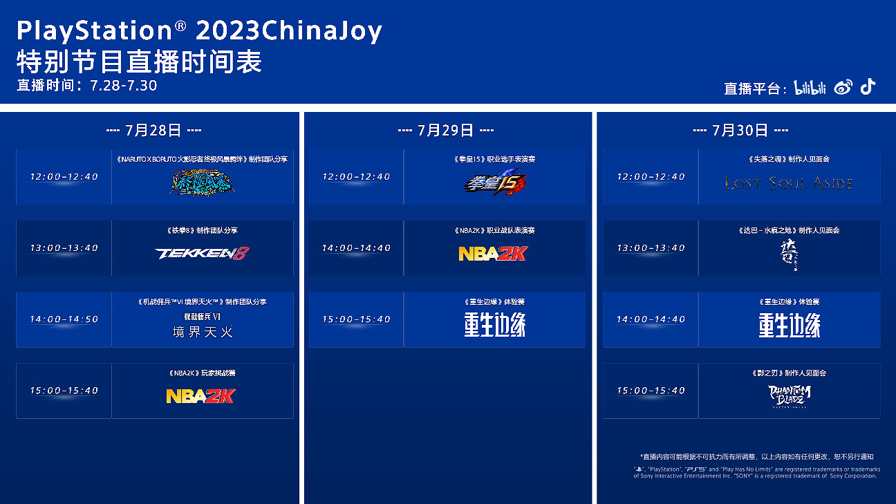 PlayStation亮相ChinaJoy 近三十款精彩遊戲現場暢玩 PlayStation亮相ChinaJoy 近三十款精彩遊戲現場暢玩