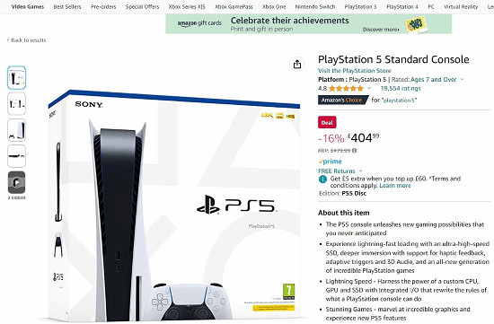 PS5清倉大甩賣?歐洲地區PS5迎來“新史低”價格! PS5清倉大甩賣?歐洲地區PS5迎來“新史低”價格!