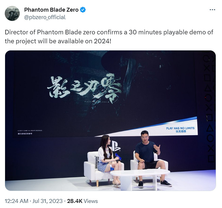 《影之刃零》製作人確認試玩Demo明年推出！時長30分鐘