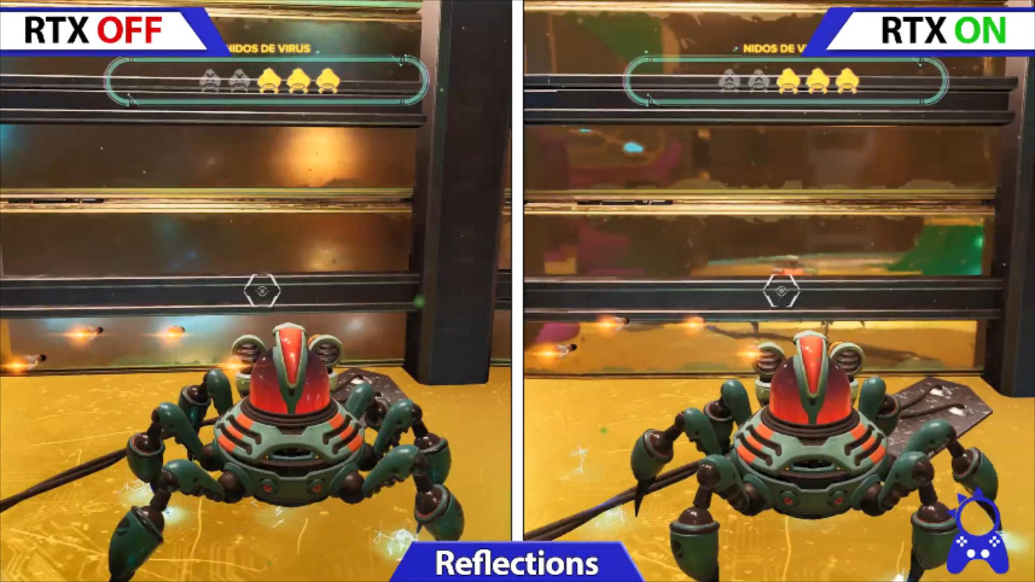 《瑞奇與叮噹：時空跳轉》PC版光線追蹤效果對比