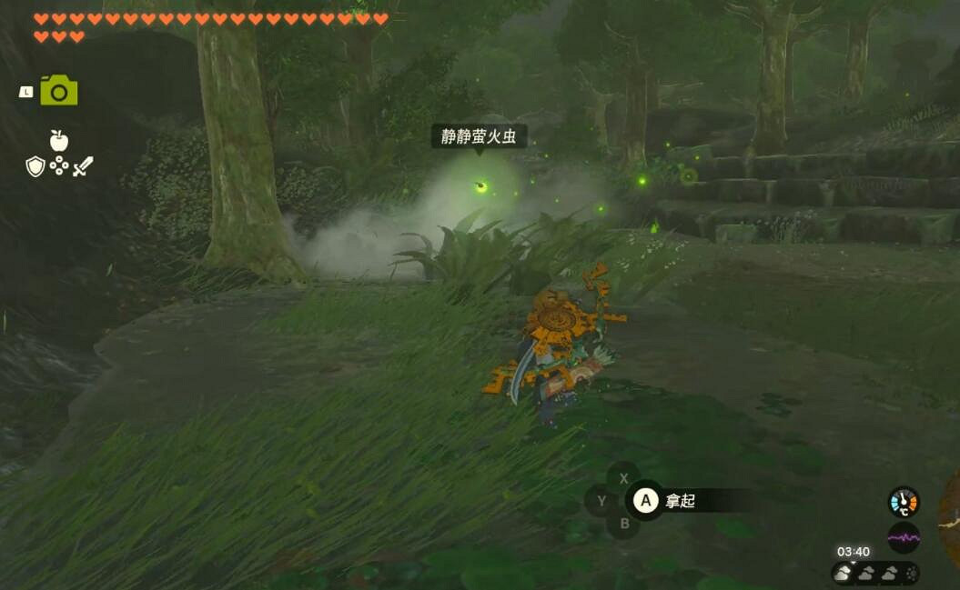 《塞爾達傳說王國之淚》靜靜螢火蟲在哪裡抓？靜靜螢火蟲位置