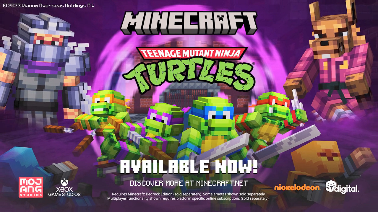 《當個創世神麥塊》新連動DLC《忍者龜》正式公開！