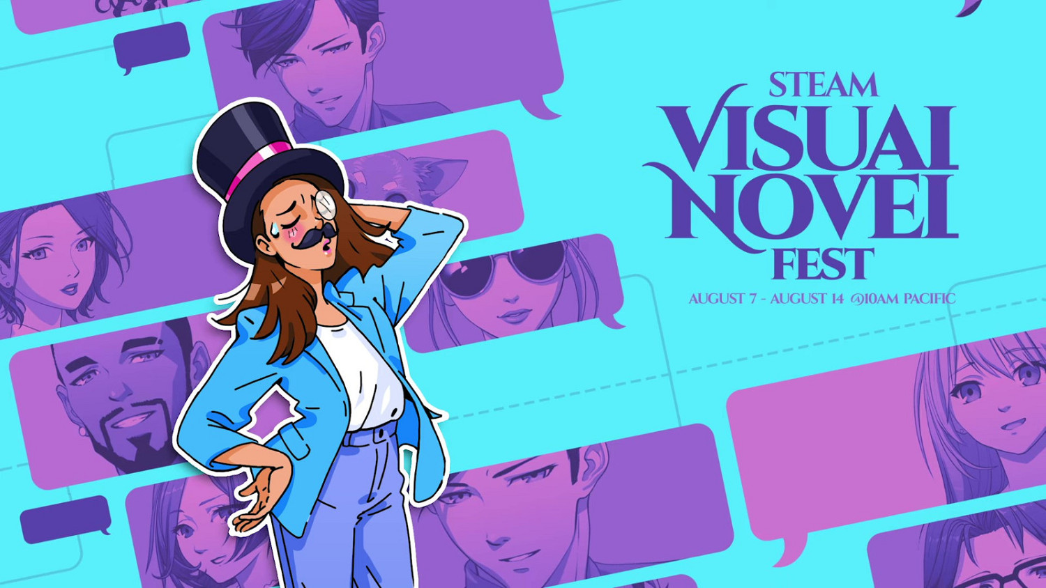 V社宣布Steam視覺小說節於8月8日開啟 預告片公布！