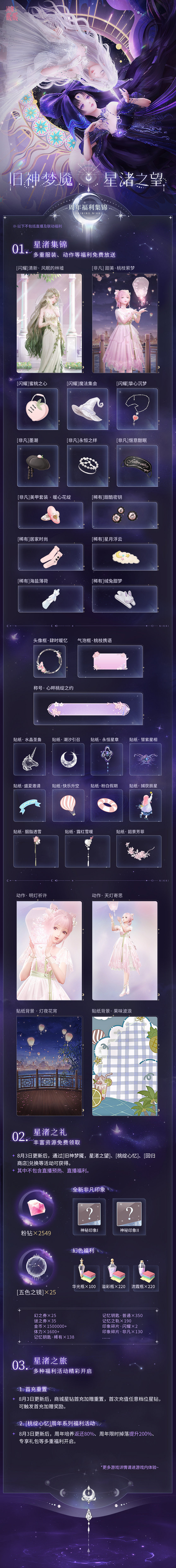 《閃耀暖暖》四周年福利匯總 周年慶福利活動一覽