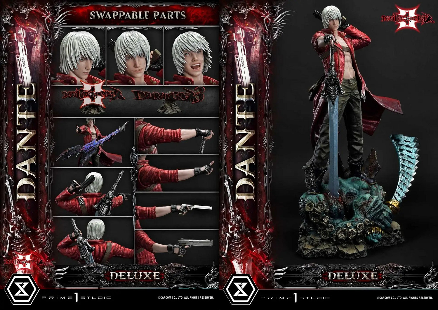 《鬼泣》“但丁”1/4雕像公布 長腿勁腰八塊腹肌超帥 《鬼泣》“但丁”1/4雕像公布 長腿勁腰八塊腹肌超帥