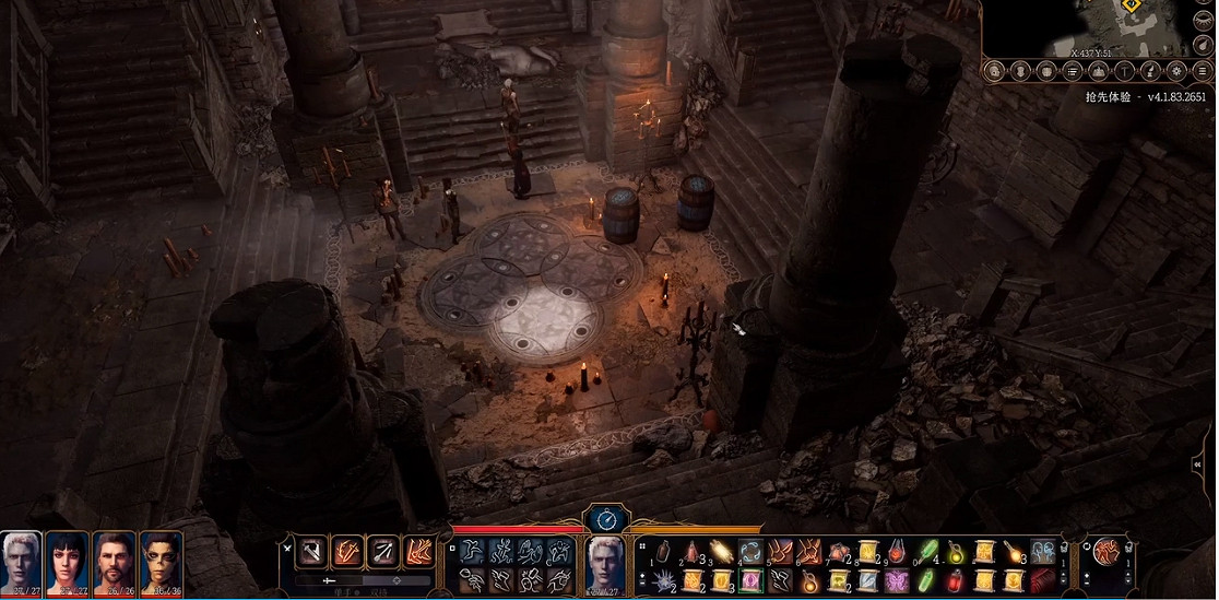 《柏德之門3》褻瀆神殿石盤擺法