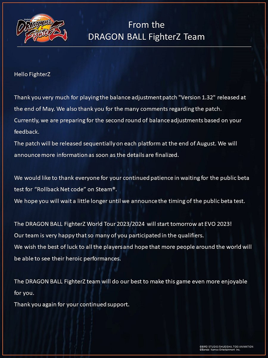 《龍珠格鬥Z》回滾程式碼功能一年前就官宣 現在還沒更新 《龍珠格鬥Z》回滾程式碼功能一年前就官宣 現在還沒更新