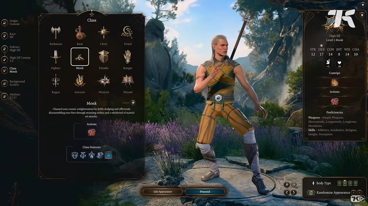 《柏德之門3》捏臉玩法怎麽樣？捏臉系統實機展示