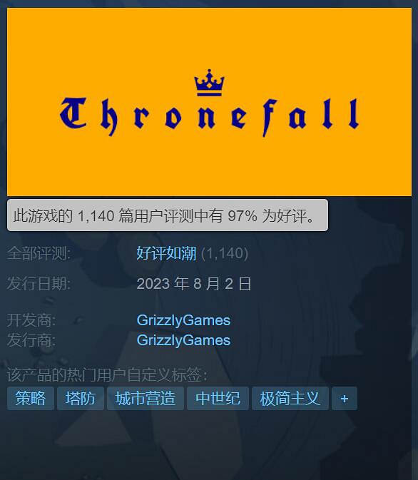 好評如潮!極簡主義塔防遊戲《Thronefall》登Steam 好評如潮!極簡主義塔防遊戲《Thronefall》登Steam