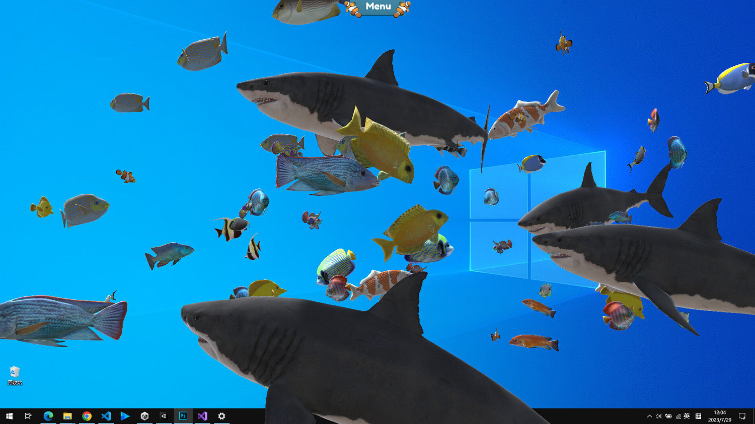 桌面養魚摸魚利器《Fish on the desktop》Steam頁上線 桌面養魚摸魚利器《Fish on the desktop》Steam頁上線