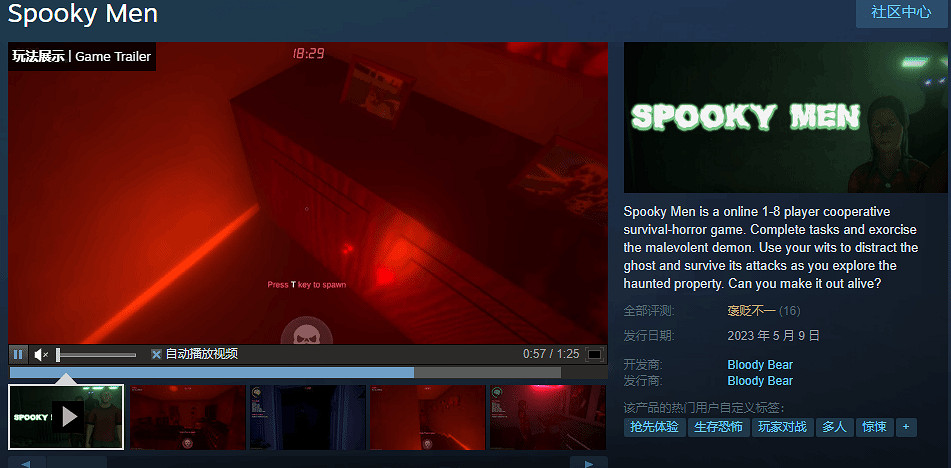 Steam驚現天價遊戲!《Spooky Men》售價高達717萬元 Steam驚現天價遊戲!《Spooky Men》售價高達717萬元