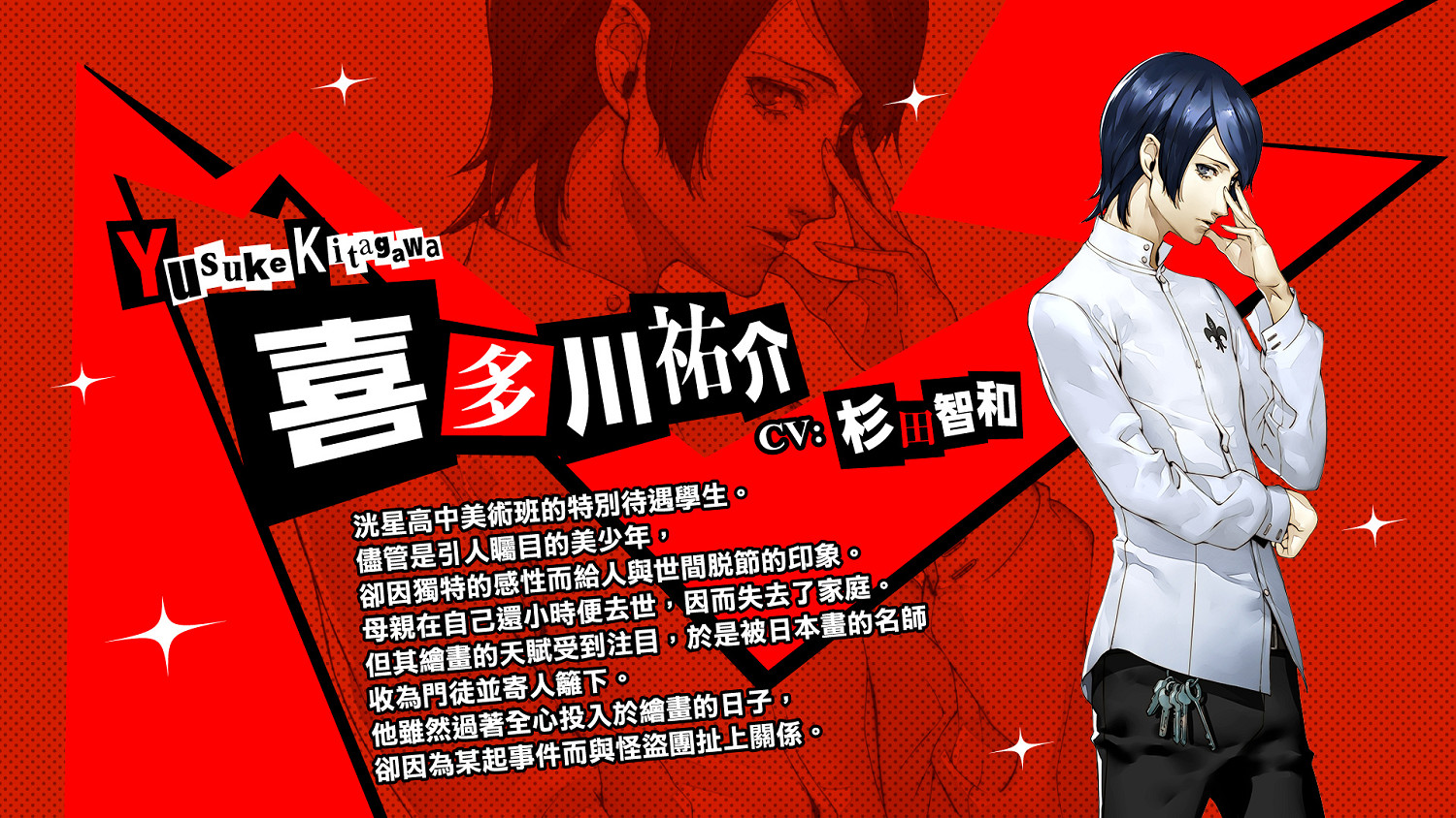 《女神異聞錄5T》喜多川祐介介紹 熱愛繪畫的美少年 《女神異聞錄5T》喜多川祐介介紹 熱愛繪畫的美少年