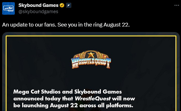 《傳奇摔角手WrestleQuest》確定延期 8月22日登陸全平台