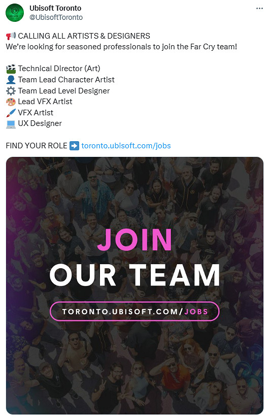 招聘訊息暗示育碧多倫多工作室正開發《極地戰嚎》新作 招聘訊息暗示育碧多倫多工作室正開發《極地戰嚎》新作