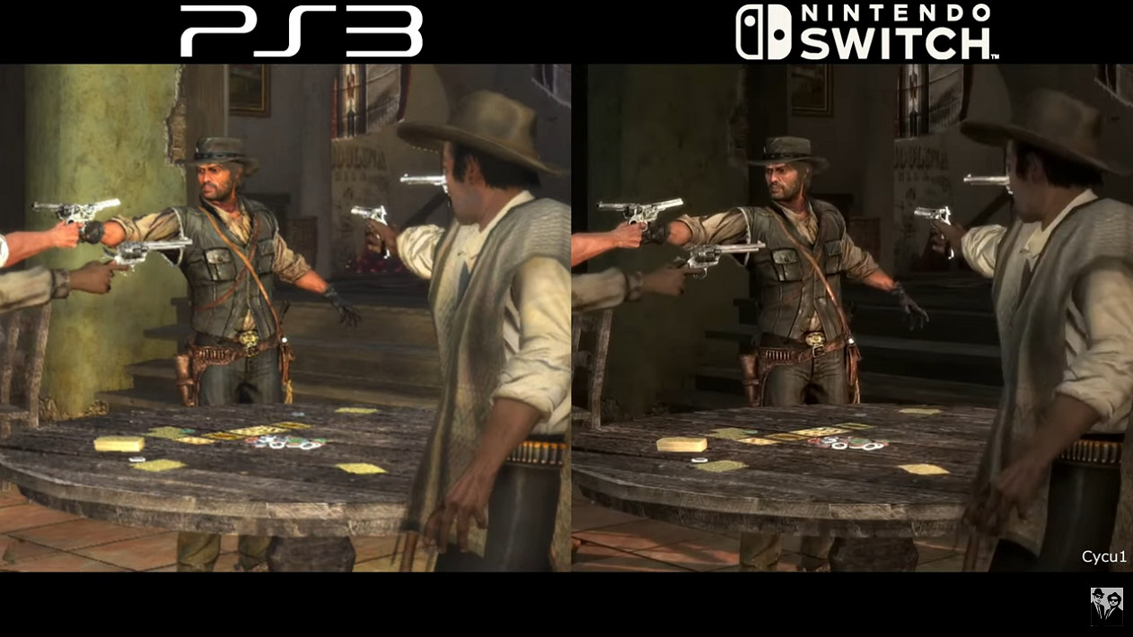 你覺得變化大嗎？《荒野大鏢客》PS4 Pro/NS與原版對比