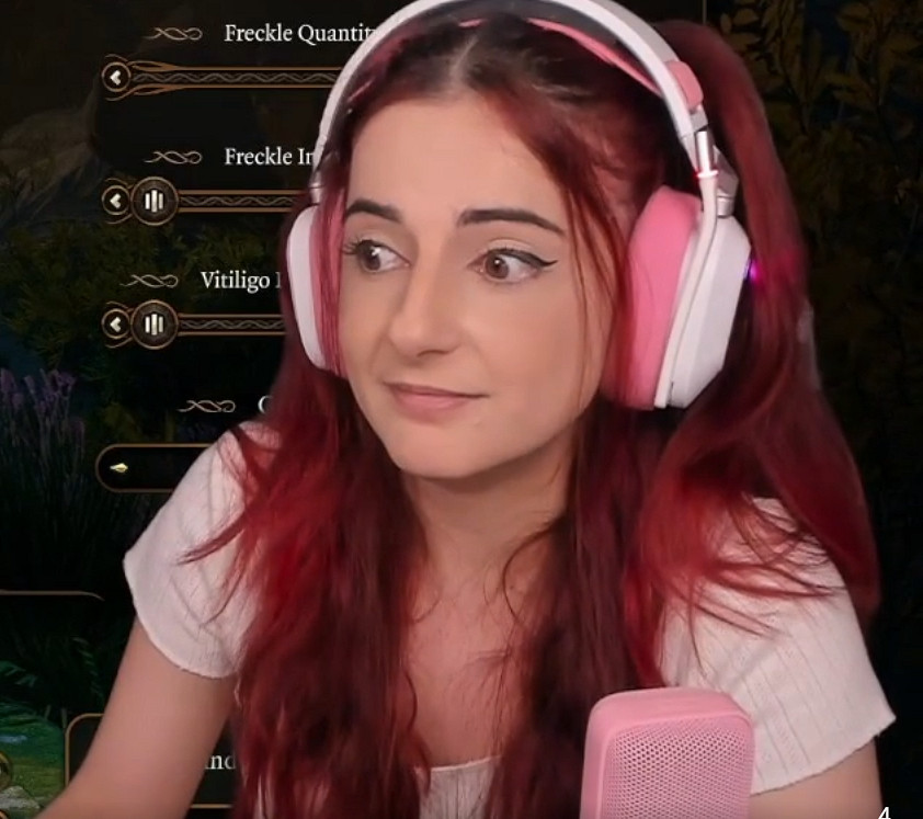 《柏德之門3》猝不及防的走光，導致女主播被封禁