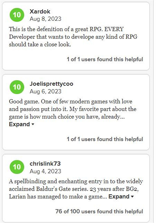 《柏德之門3》M站評分漲至96分!已追平《王國之淚》 《柏德之門3》M站評分漲至96分!已追平《王國之淚》