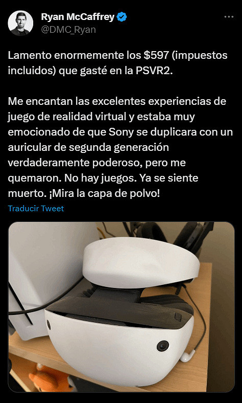 IGN編輯吐槽PS VR2：根本沒遊戲玩！落了厚厚一層灰