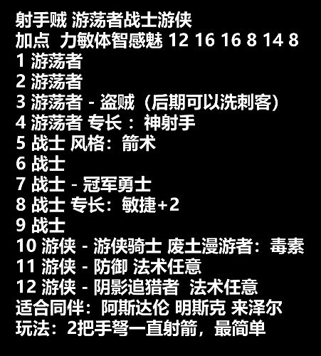 《柏德之門3》全隊友職業推薦 《柏德之門3》全隊友職業推薦