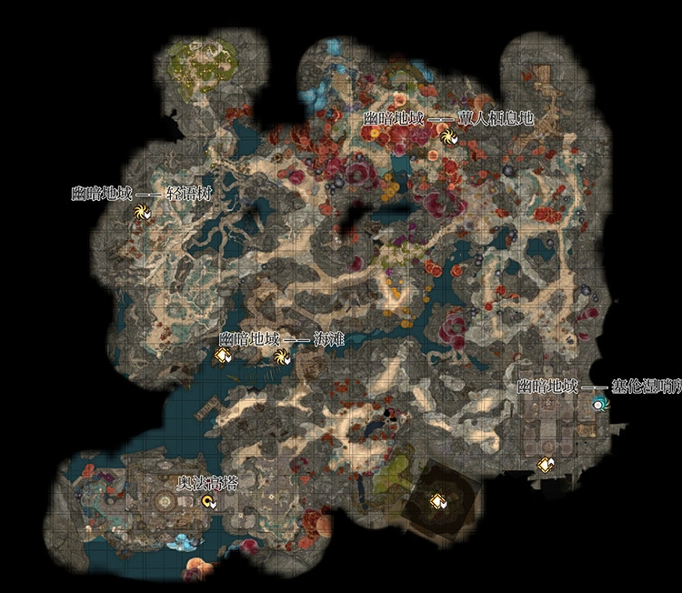 《柏德之門3》全地圖一覽 地圖全開分享